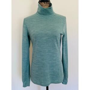 Terramar WOOLSKINS Womens Merino Wool 2.0 Base Layer Sage Green LS Top Sz Medium